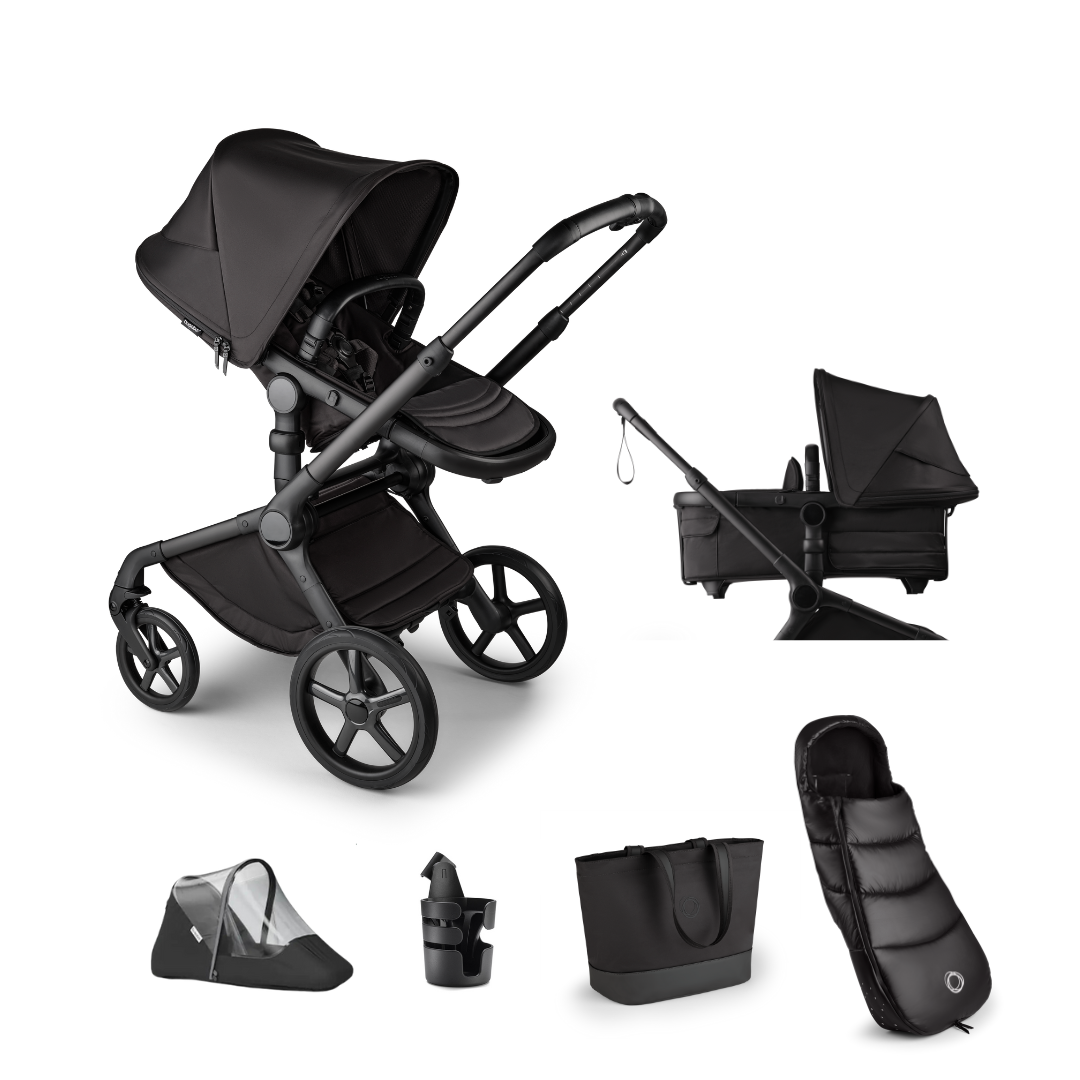 Bugaboo Fox 5 Noir Limited Edition Complete Bundle Black Moonlight