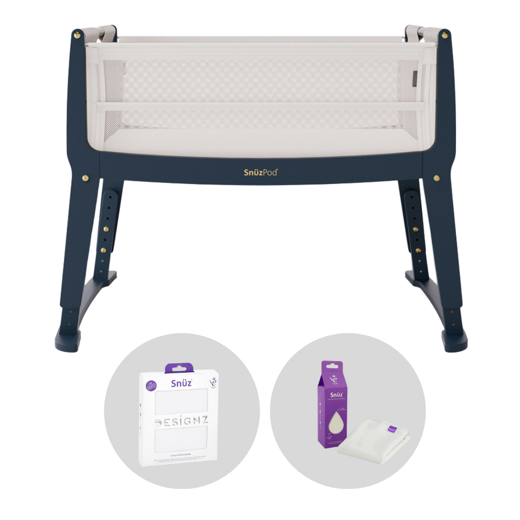 SnuzPod Studio Bedside Crib Bundle | London