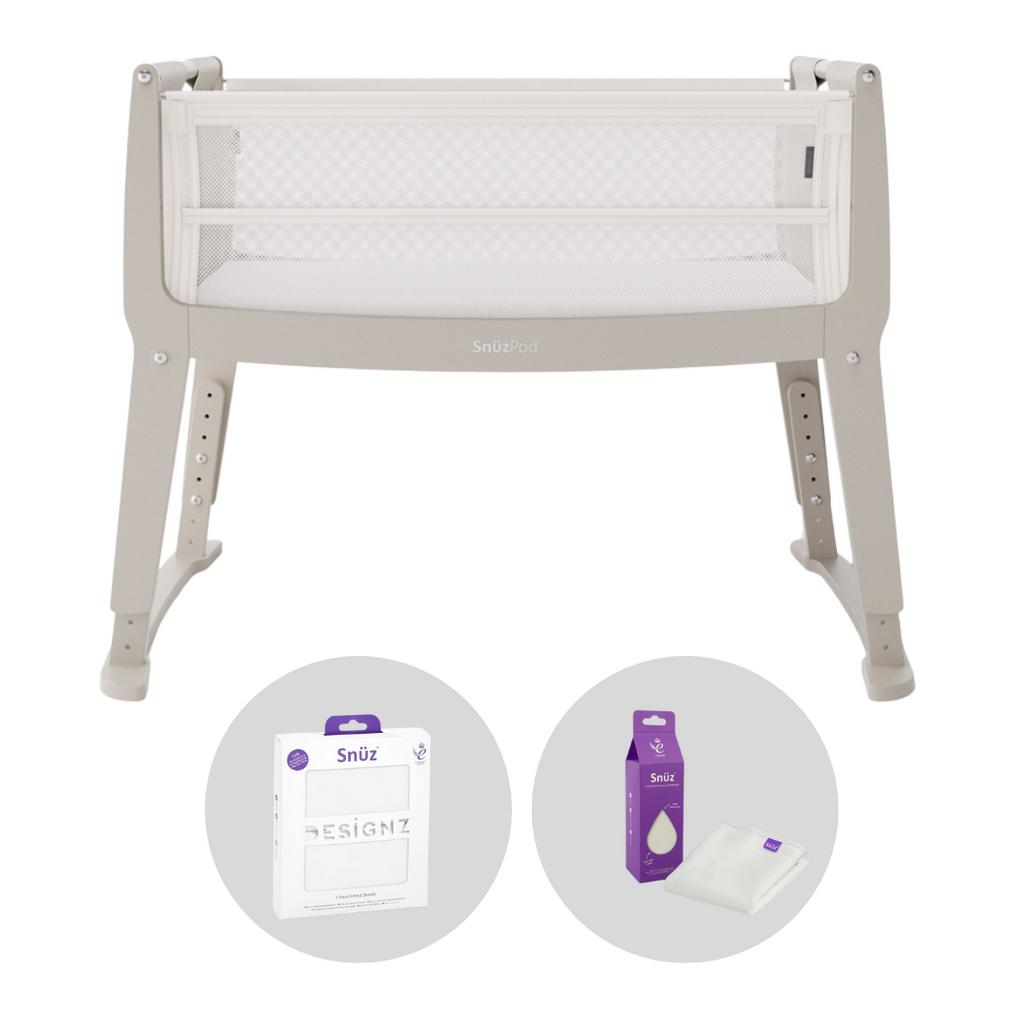 SnuzPod Studio Bedside Crib Bundle | Oslo