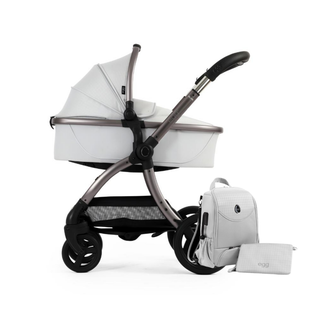 Egg3 Pushchair & Carrycot - Special Edition Houndstooth Silver