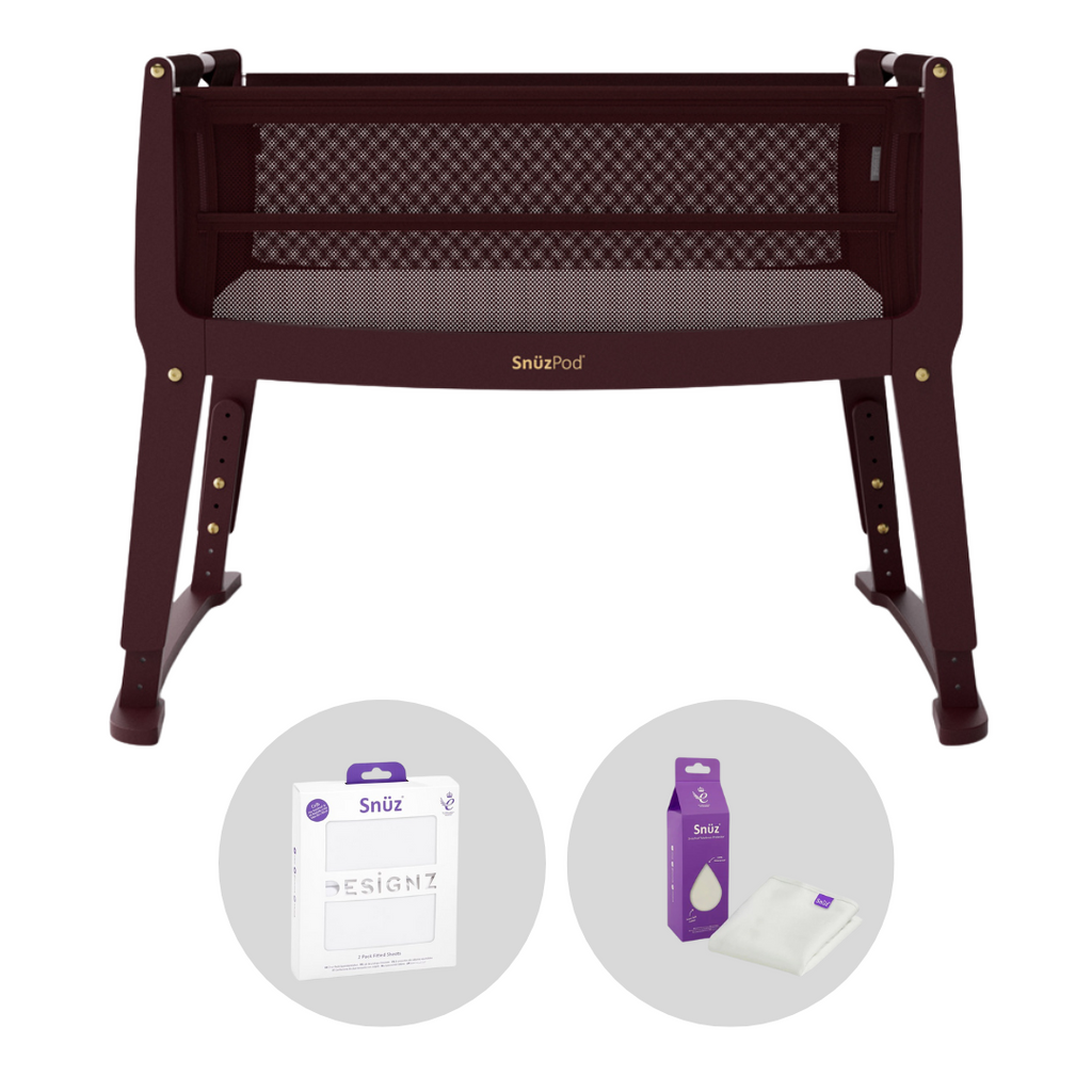 SnuzPod Studio Bedside Crib Bundle | Rome