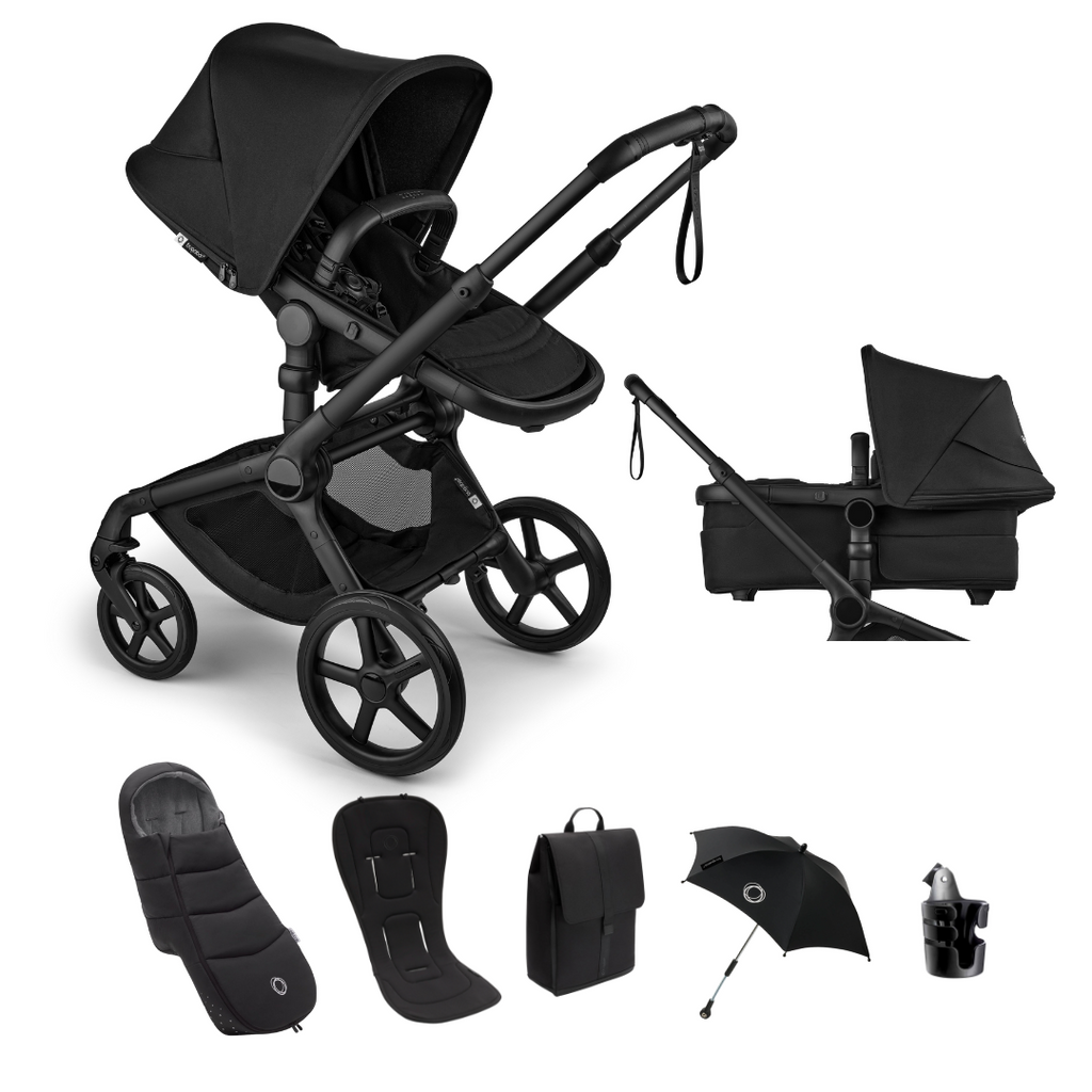 Bugaboo Fox 5 RENEW Complete Pushchair Bundle | Heritage Black