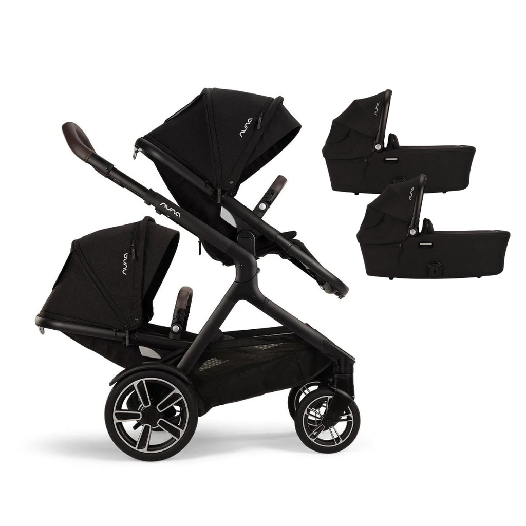 Nuna Demi Next Twin Pushchair | Caviar