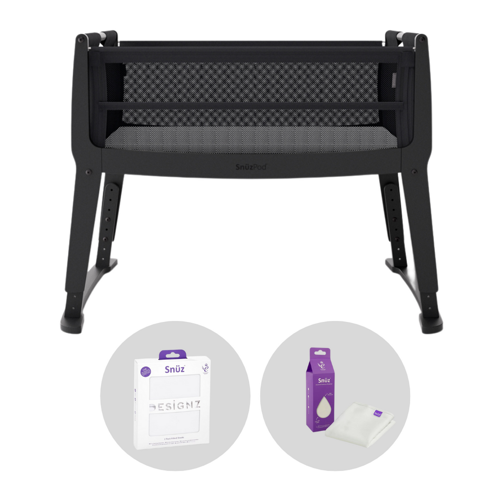 SnuzPod Studio Bedside Crib Bundle | Brooklyn