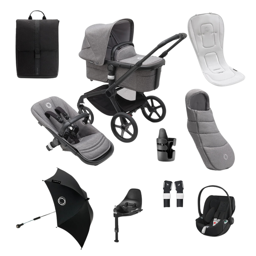 Bugaboo Fox 5 Ultimate Cybex Cloud T Bundle - Grey Melange