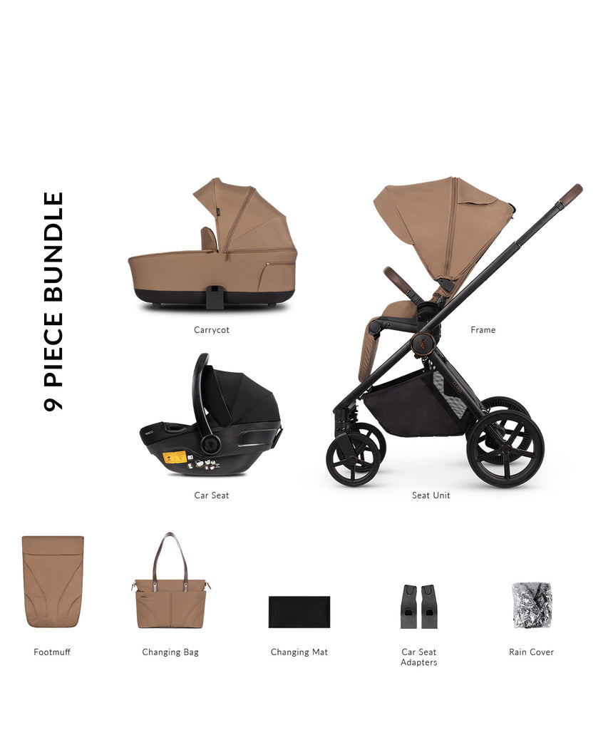 Venicci Claro 3-in-1 Travel System | Caramel