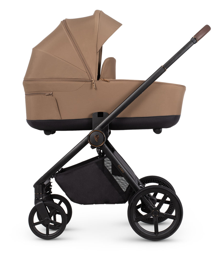 Venicci Claro 3-in-1 Travel System + Base | Caramel