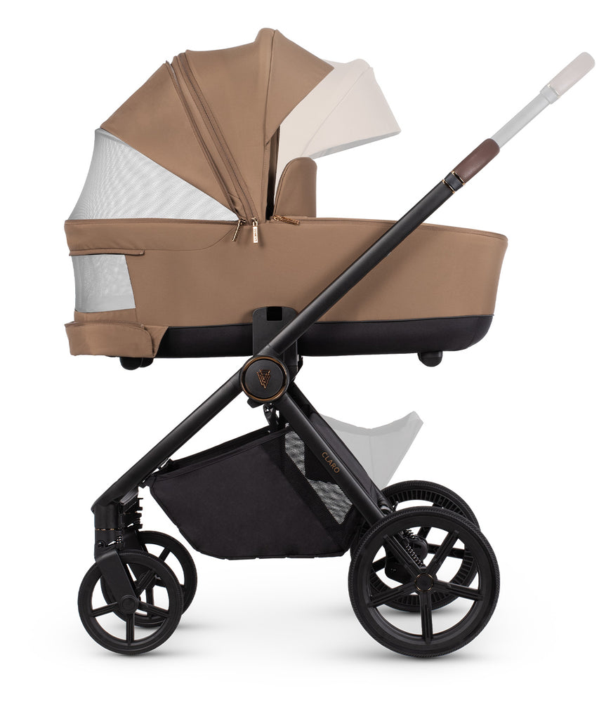 Venicci Claro 3-in-1 Travel System + Base | Caramel