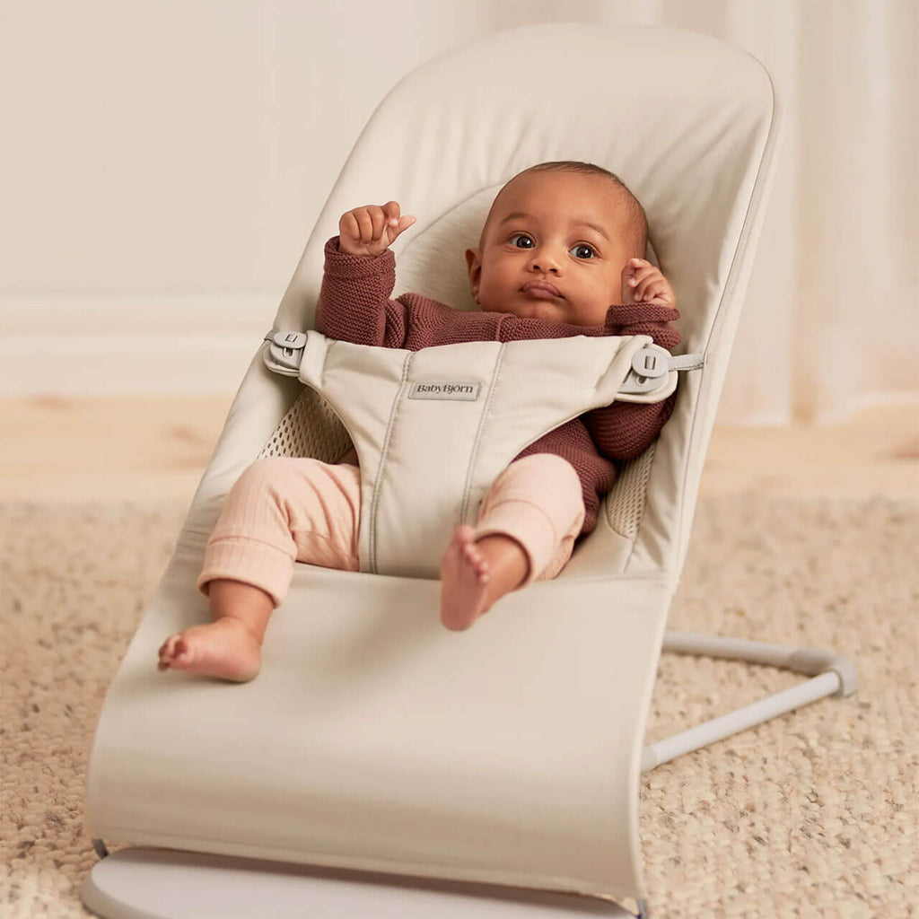 Babybjorn Bouncer Balance Soft Tri Fabric | Light Beige