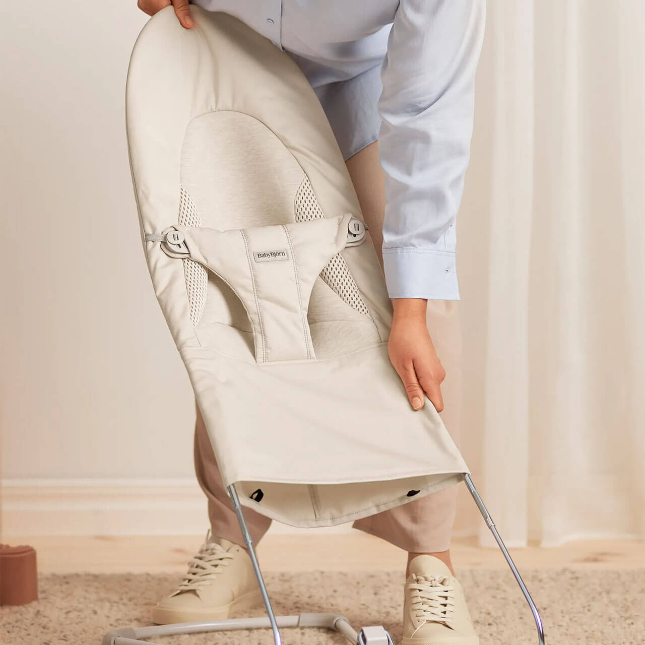 Belltop Fabric Seat Cover For BabyBjörn Bouncer | Hypoallergenic Replacement For Balance, Soft & Bliss Models