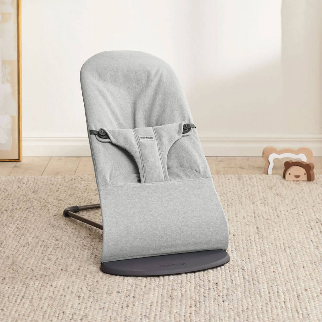 Babybjorn Bouncer Bliss | Woven Melange Light Grey