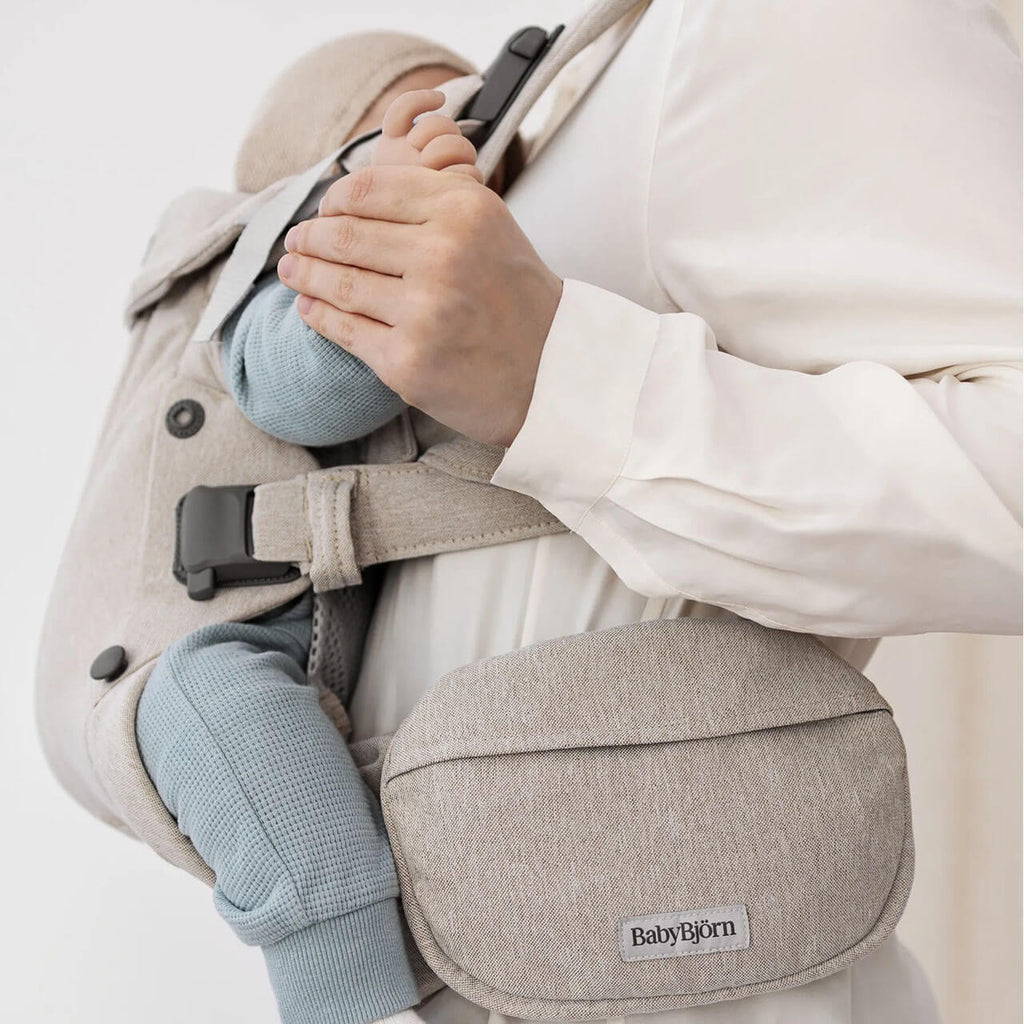 BabyBjorn Carrier Pouch Woven Melange | Light Beige