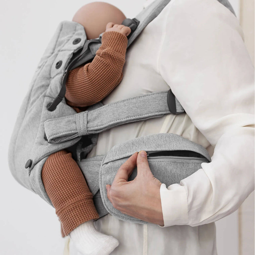 BabyBjorn Carrier Pouch Woven Melange | Light Grey