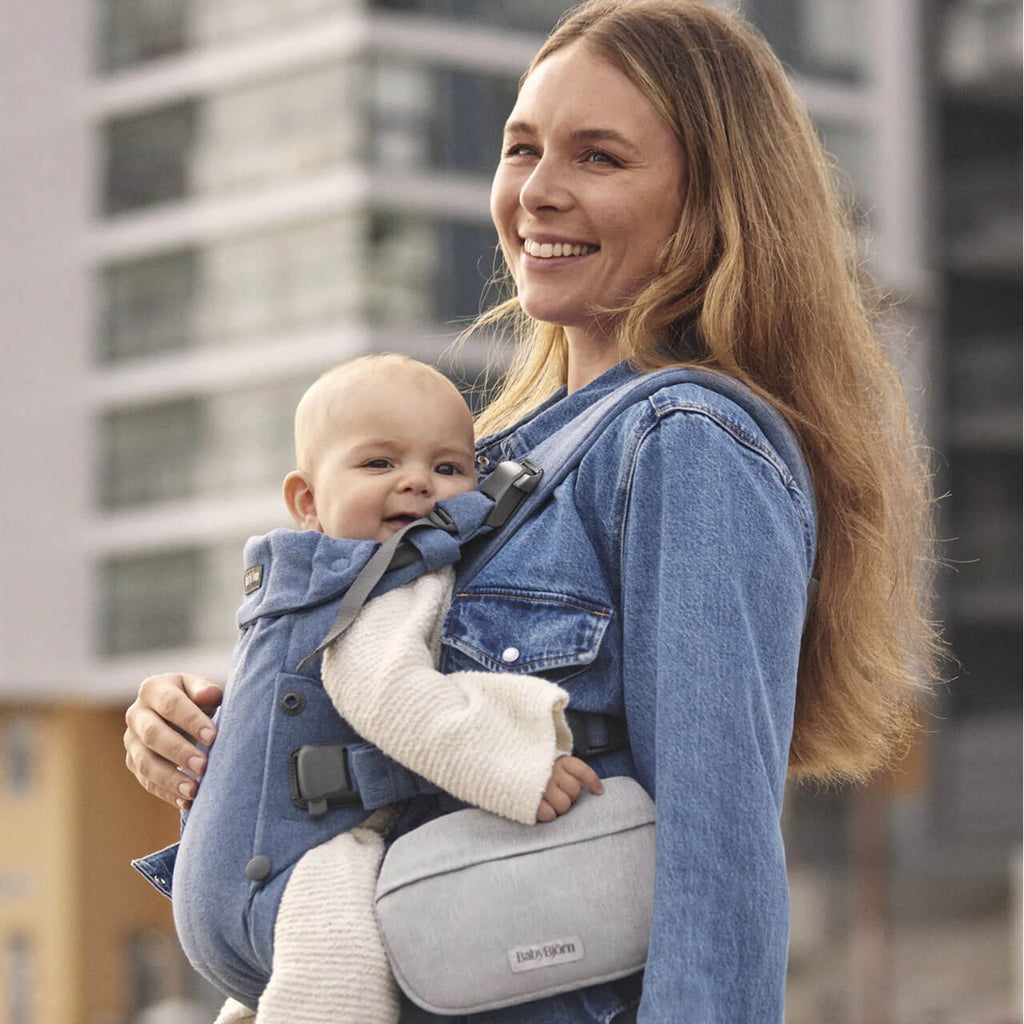 BabyBjorn Carrier Pouch Woven Melange | Light Grey