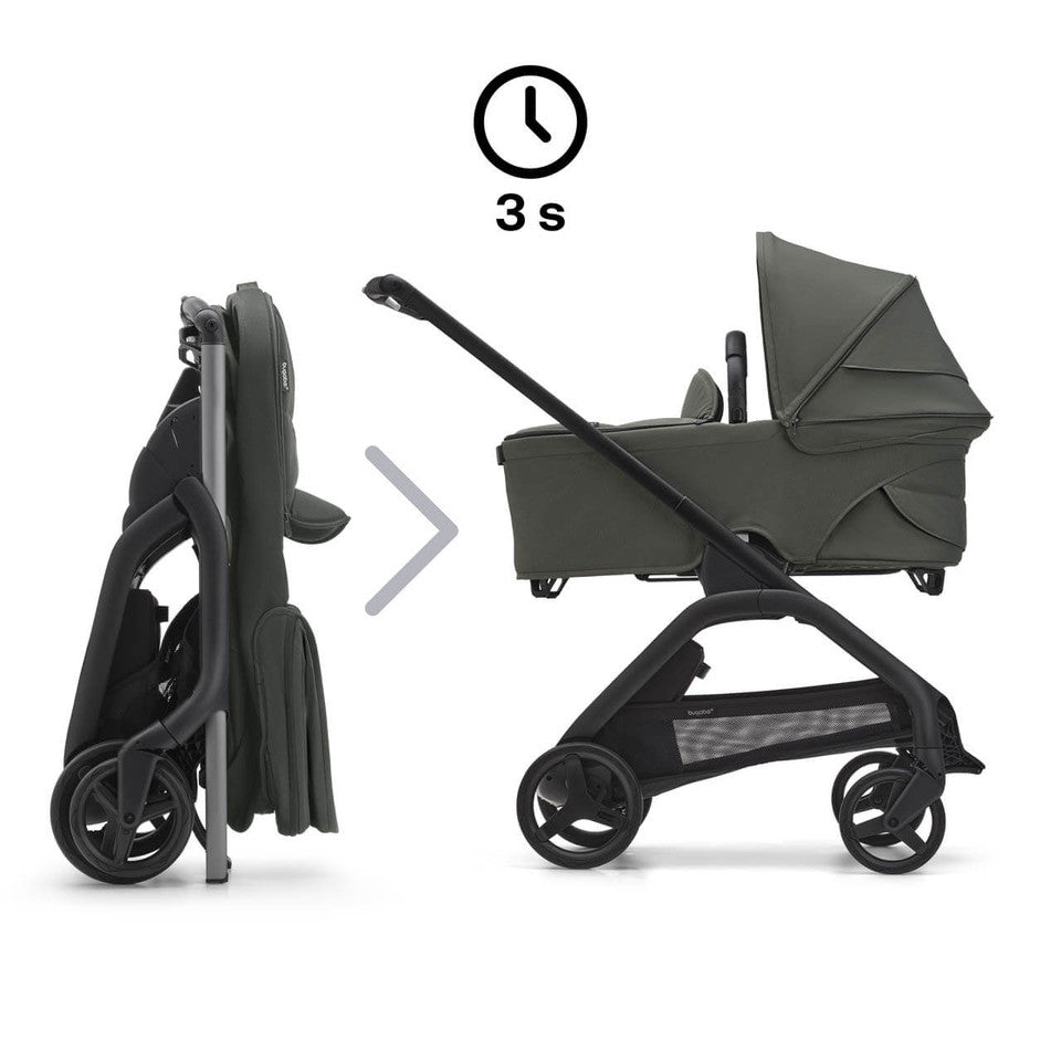 Bugaboo Dragonfly + Cabriofix Ultimate Travel System Bundle - Forest Green