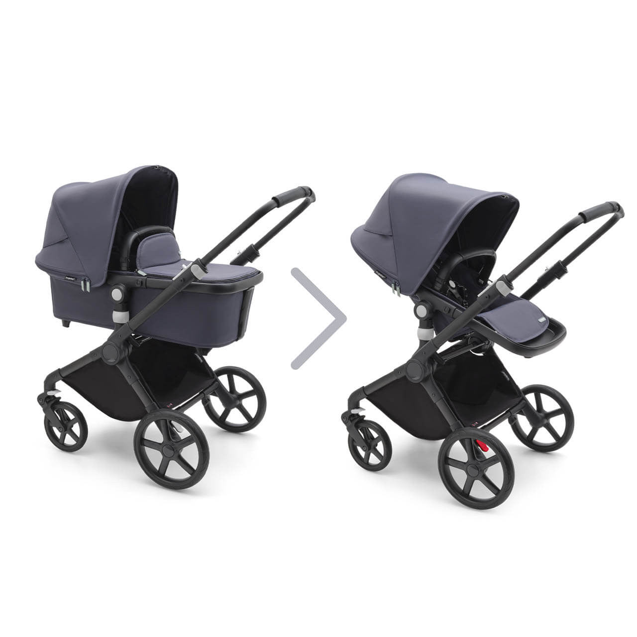 bugaboo fox 5 stormy blue Bugaboo Fox Cub Carrycot & Pushchair