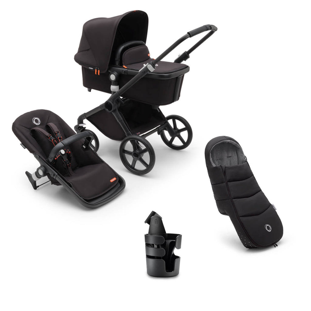 Bugaboo Fox Cub Essentials Bundle | Midnight Black