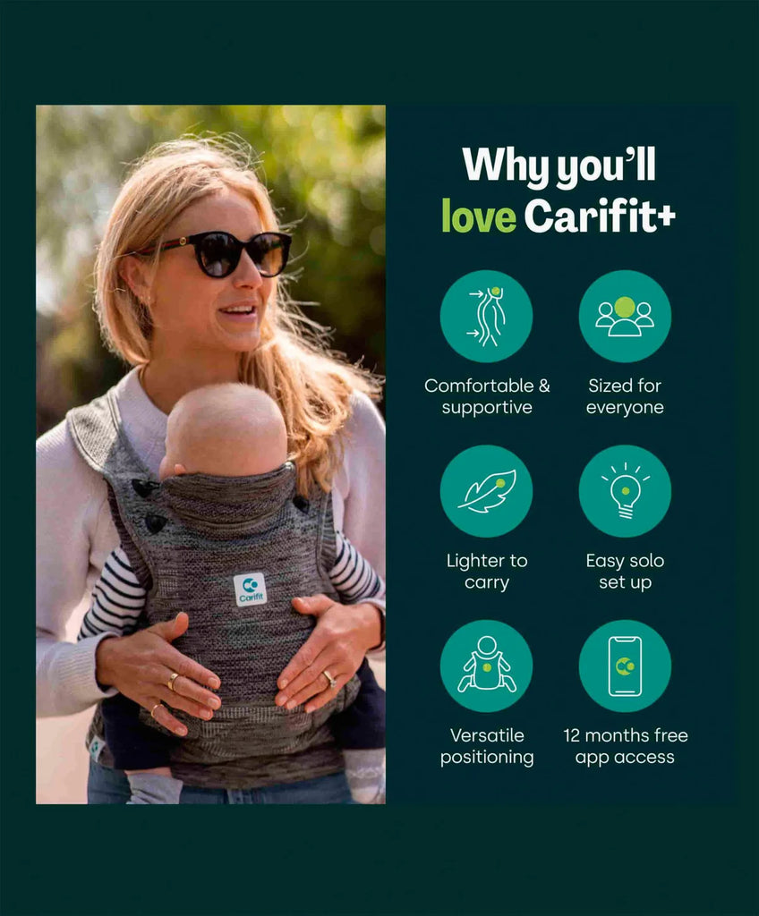 Carifit+ Baby Carrier – Cool Grey | Cool Grey