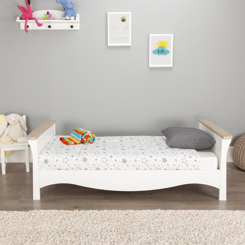 CuddleCo Clara 2 Piece Nursery Room Set - White/Driftwood Ash