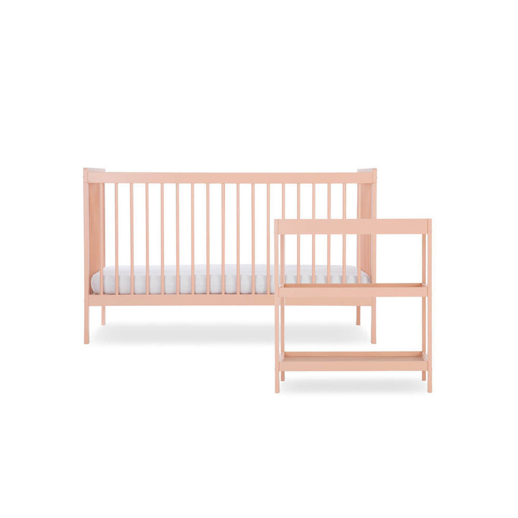 CuddleCo Nola 2 Piece Nursery Furniture Set - Blush Pink