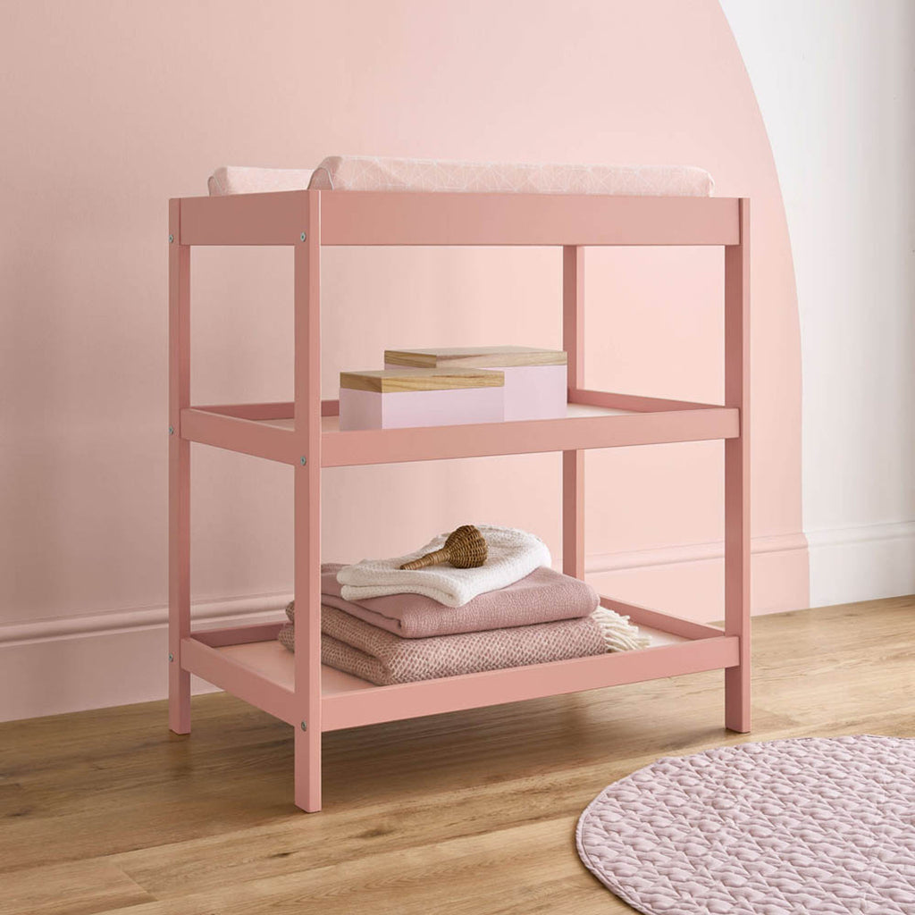 CuddleCo Nola 2 Piece Nursery Furniture Set - Blush Pink