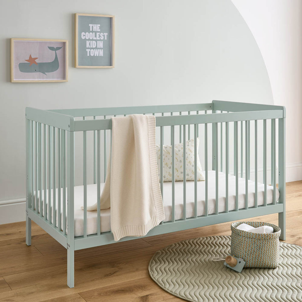 CuddleCo Nola 2 Piece Nursery Furniture Set - Sage Green