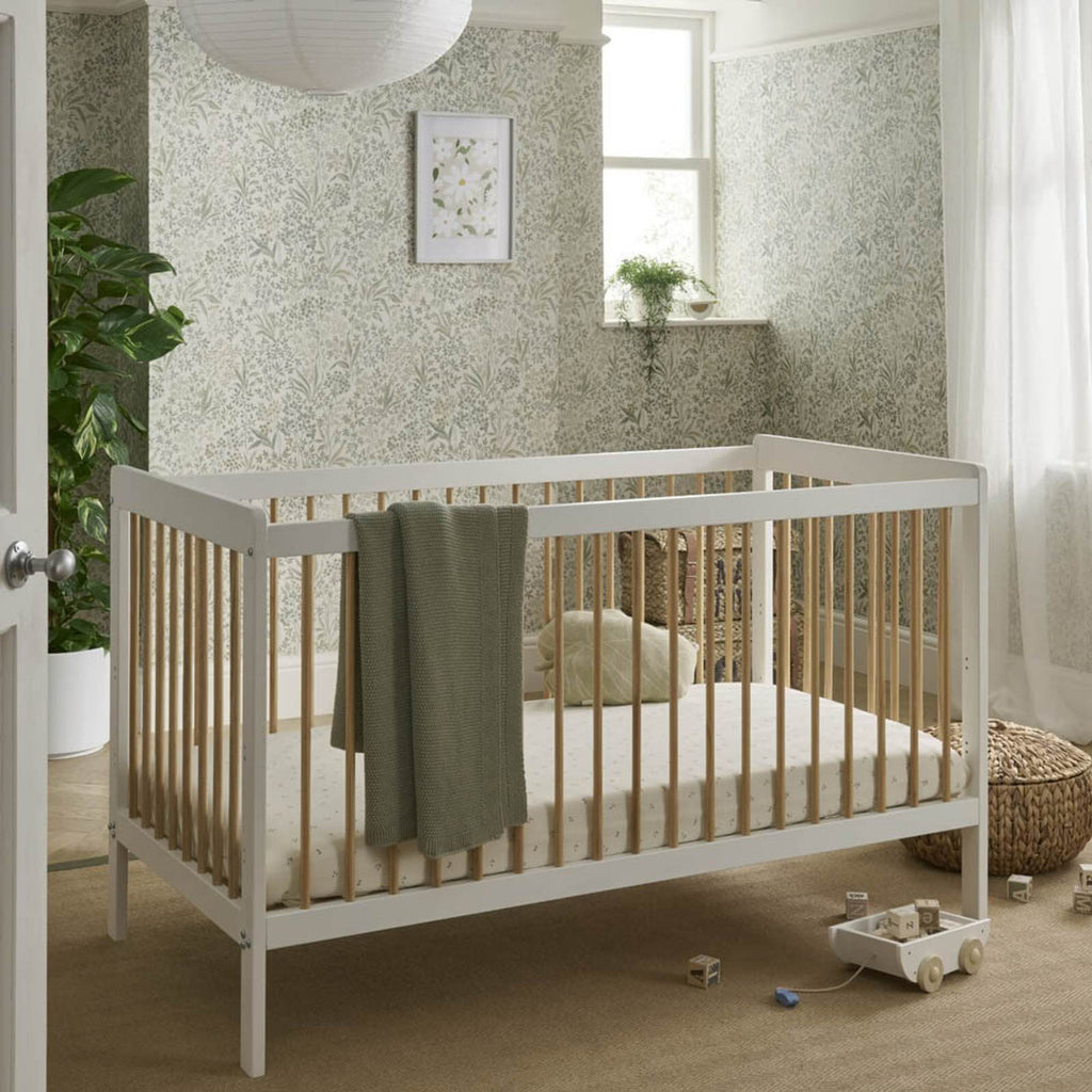 CuddleCo Nola 2 Piece Nursery Furniture Set - White & Natural