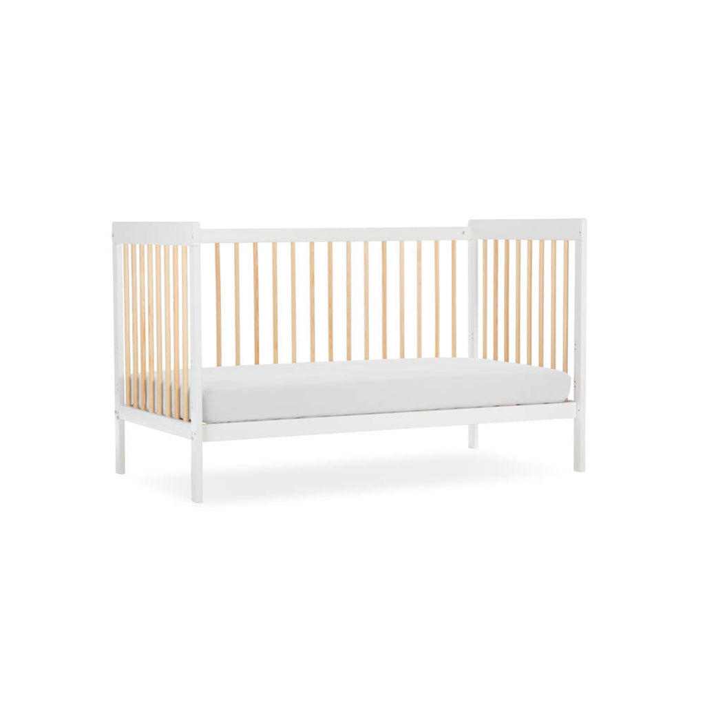 CuddleCo Nola Cot Bed - White & Natural