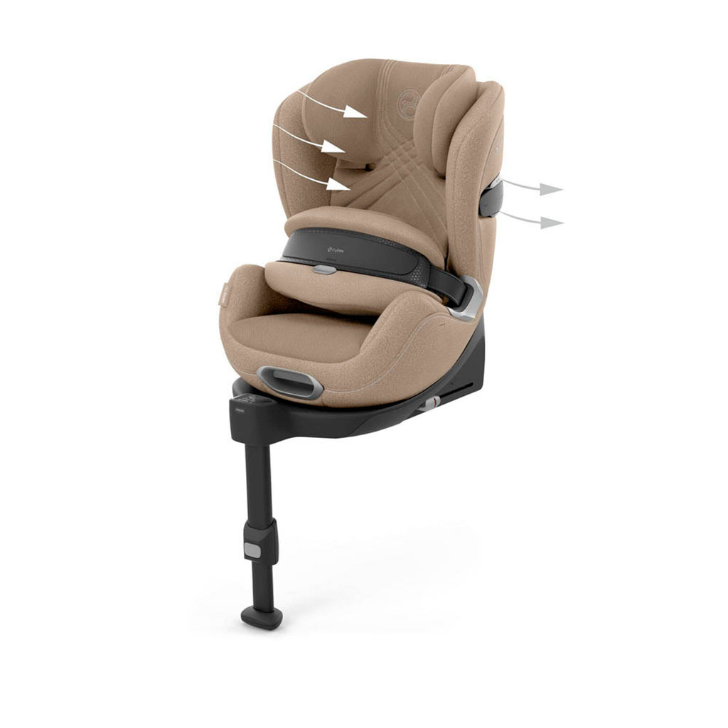 CYBEX Anoris T2 i-Size Airbag Child Car Seat | Cozy Beige Plus