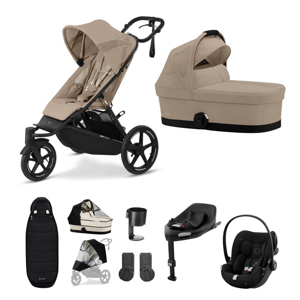 Cybex Avi Spin Stroller & Cloud G Bundle | Almond Beige