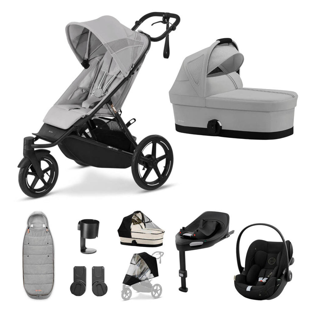 Cybex Avi Spin Stroller & Cloud G Bundle | Fog Grey