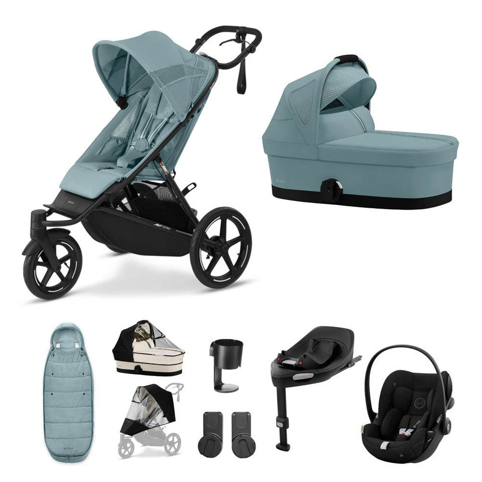 Cybex Avi Spin Stroller & Cloud G Bundle | Stormy Blue