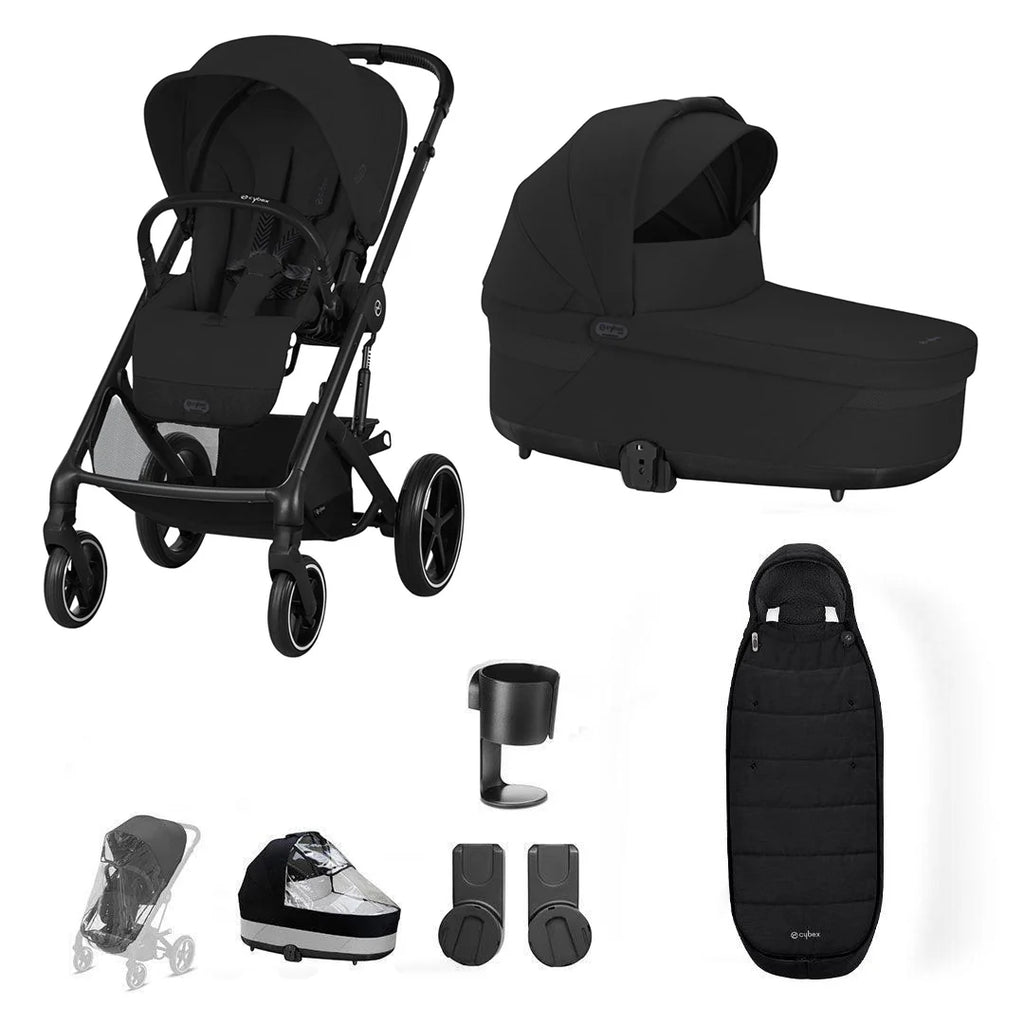 Cybex Balios S Lux Essentials Bundle - Black | Moon Black (2024)