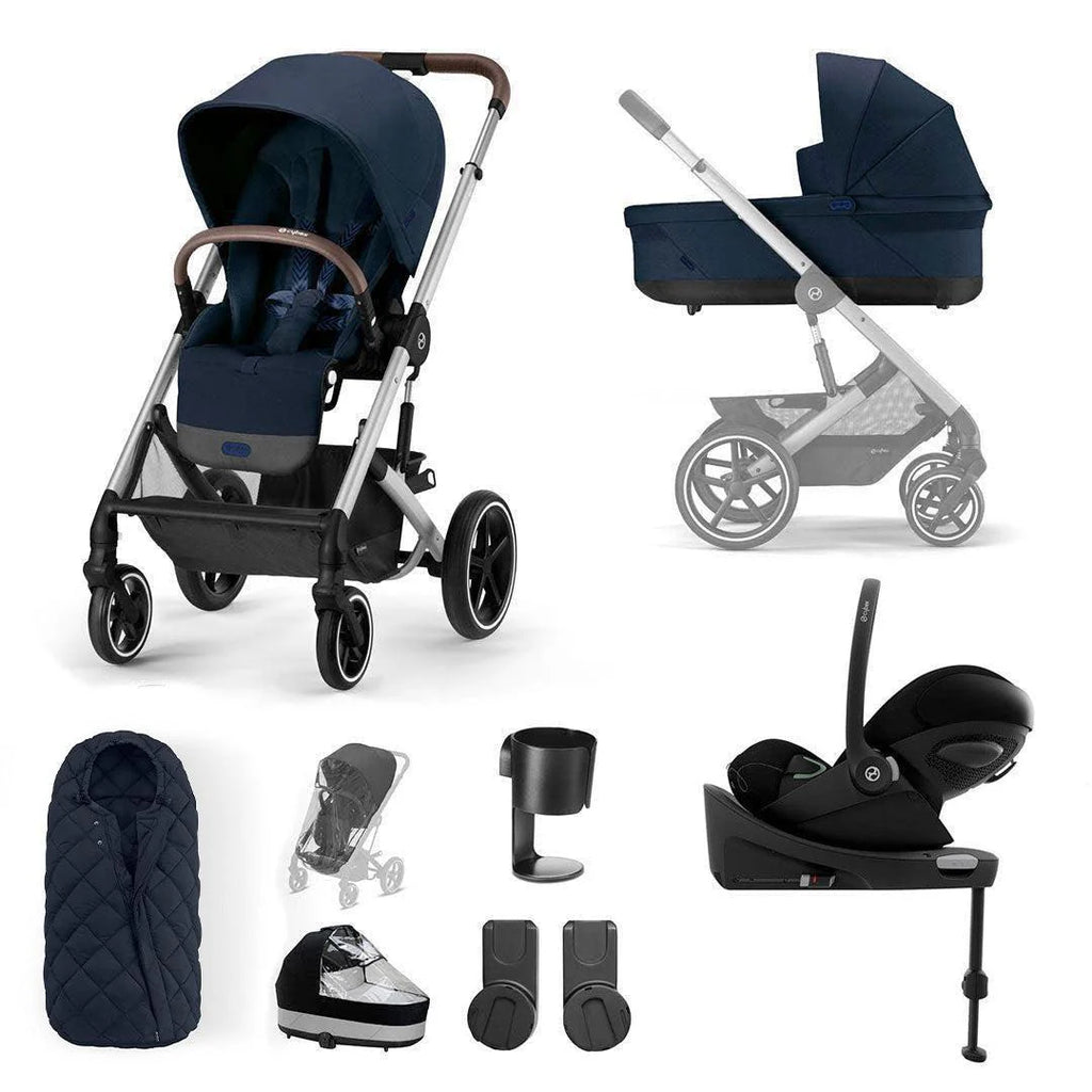 Cybex Balios S Lux Cloud G Bundle - Silver - Ocean Blue