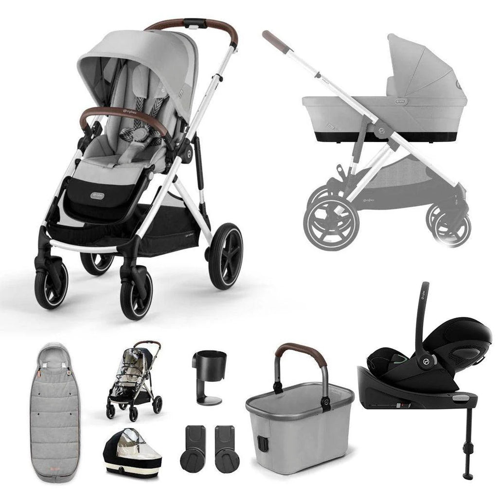 Cybex Gazelle S Pushchair Luxury Cloud G Bundle - Lava Grey