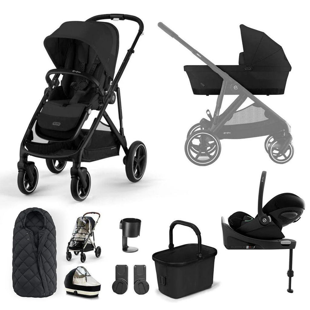 Cybex Gazelle S Pushchair Luxury Cloud G Bundle  - Moon Black