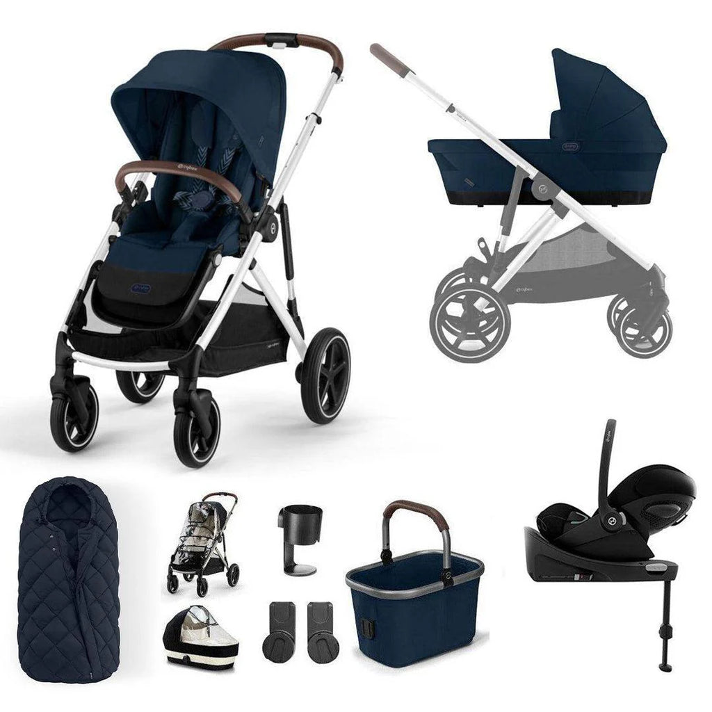 Cybex Gazelle S Pushchair Luxury Cloud G Bundle - Ocean Blue