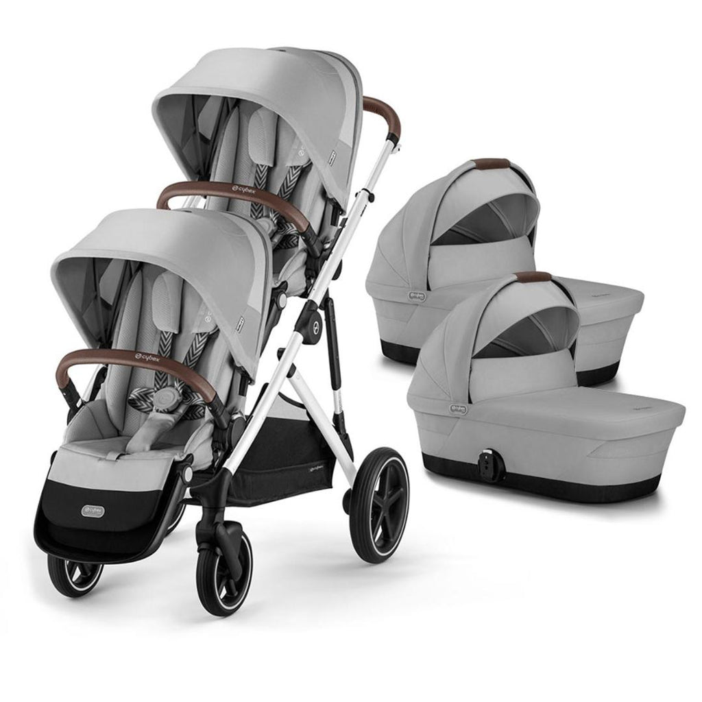 Cybex Gazelle S Twin Pushchair (2023) - Lava Grey - Silver