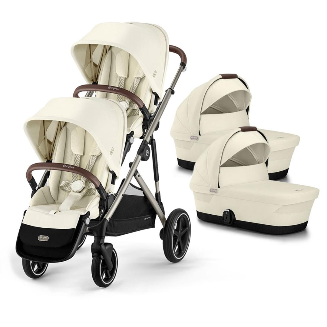 Cybex Gazelle S Twin Pushchair (2023) Seashell Beige Taupe