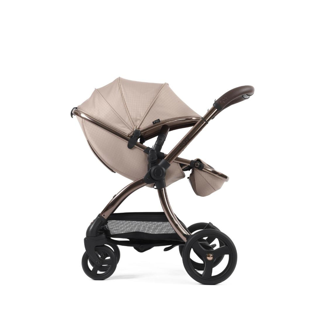 Egg3 Pushchair & Carrycot - Special Edition Houndstooth Almond