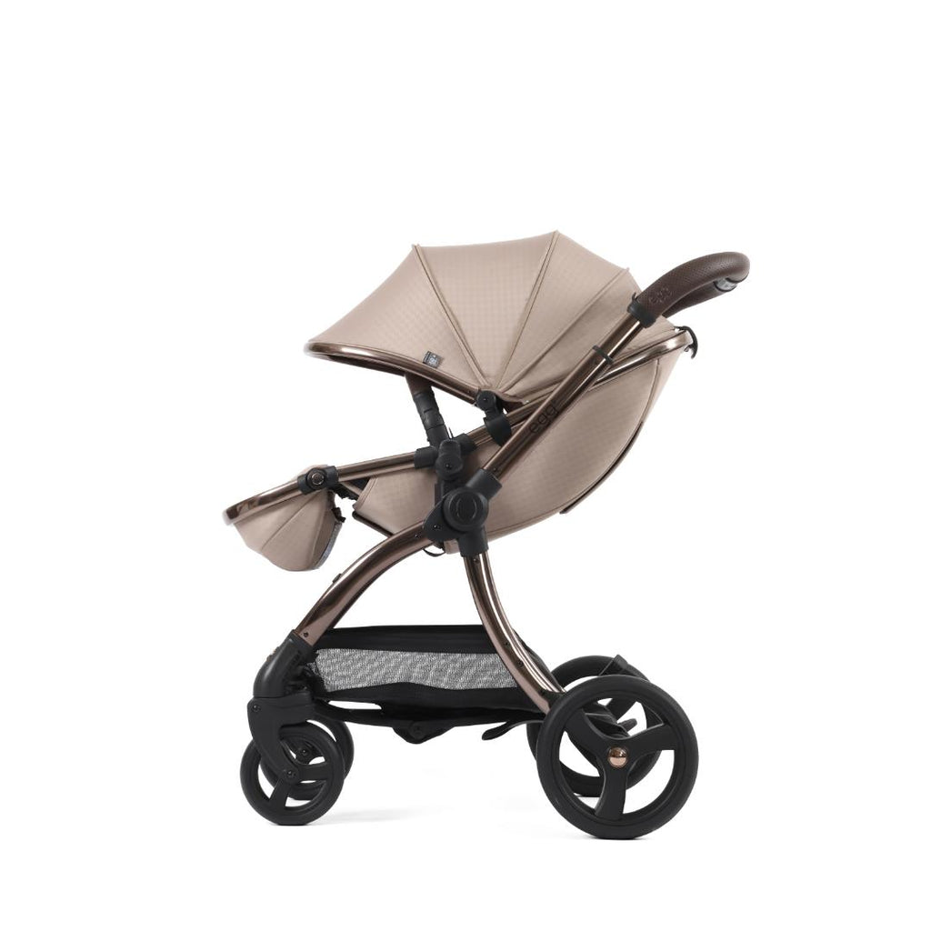 Egg3 Pushchair & Carrycot - Special Edition Houndstooth Almond