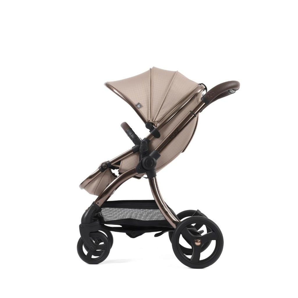 Egg3 Pushchair & Carrycot - Special Edition Houndstooth Almond