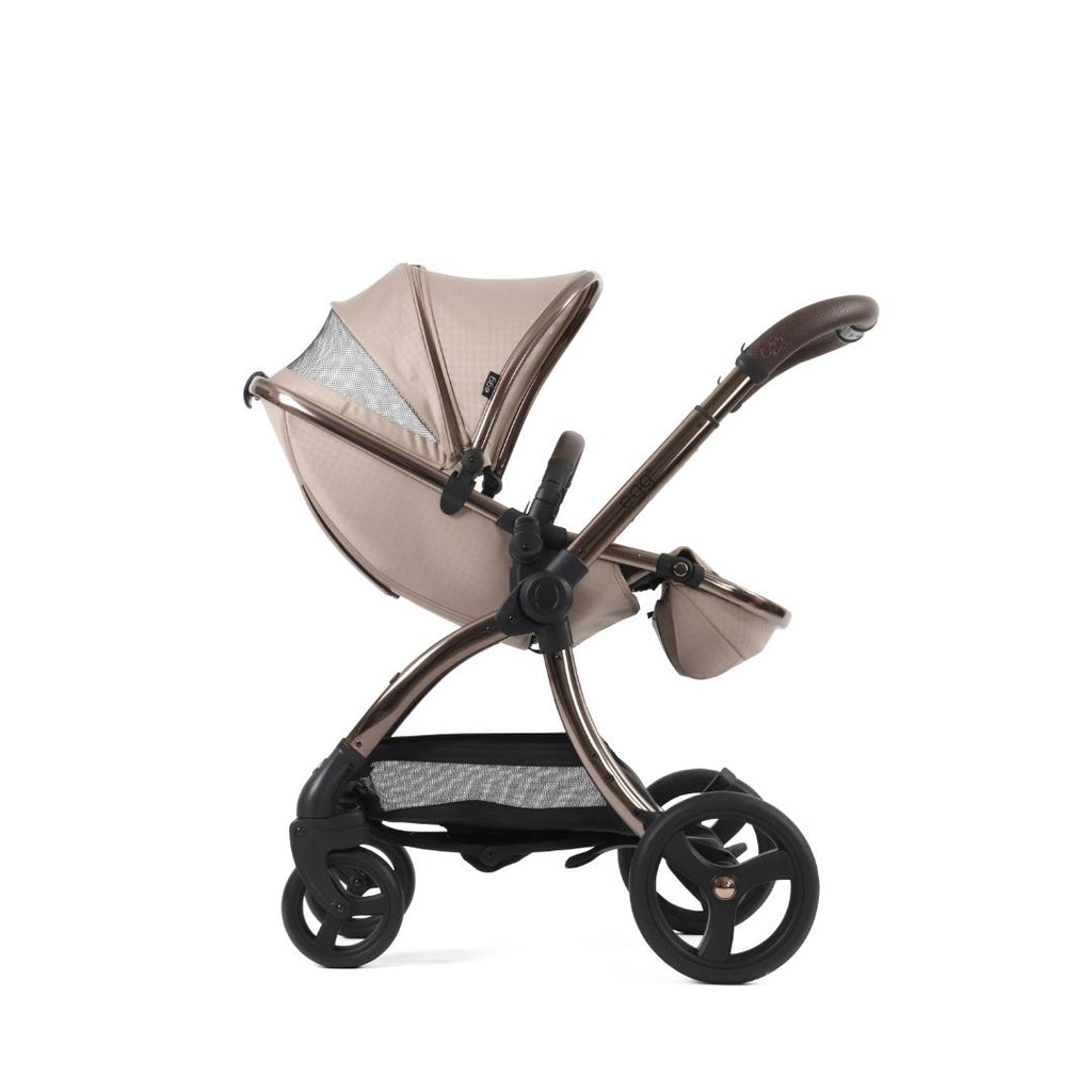 Egg3 Pushchair & Carrycot - Special Edition Houndstooth Almond