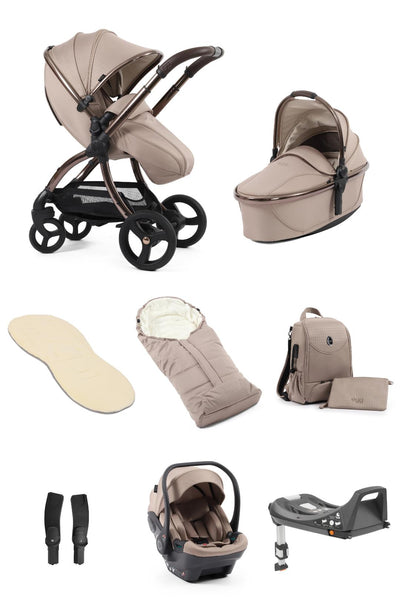 Egg3 Travel System Almond Houndstooth