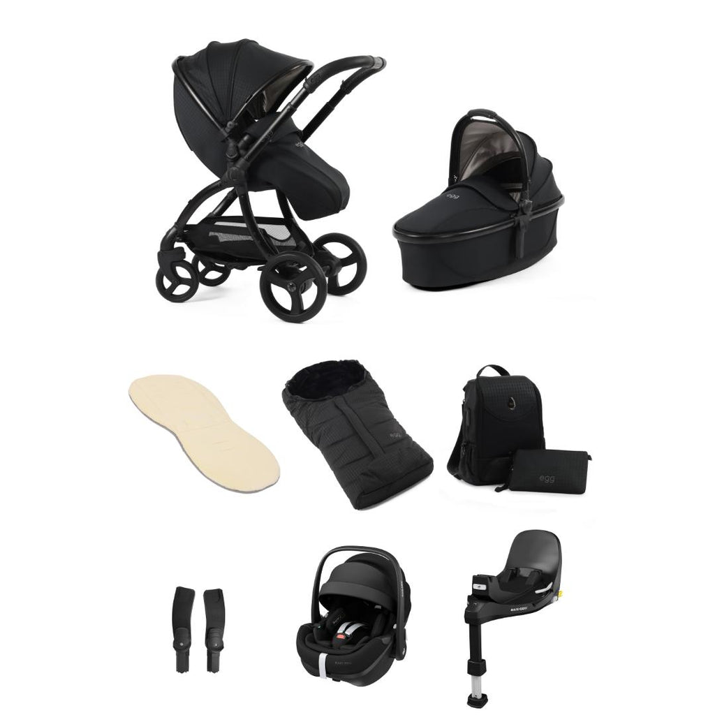 Egg3 Maxi-Cosi Pebble 360 Pro Bundle - Black Houndstooth