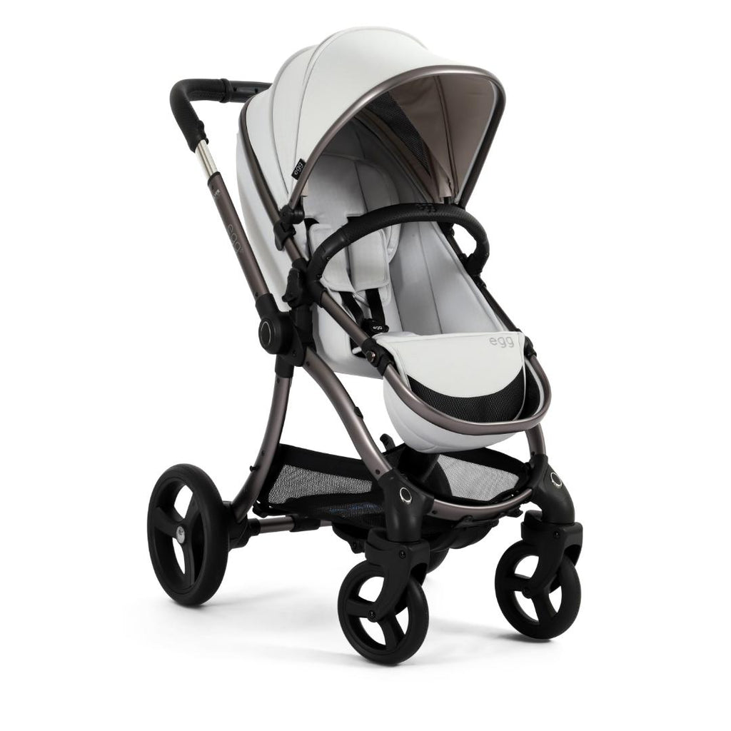 Egg3 Pushchair & Carrycot - Special Edition Houndstooth Silver