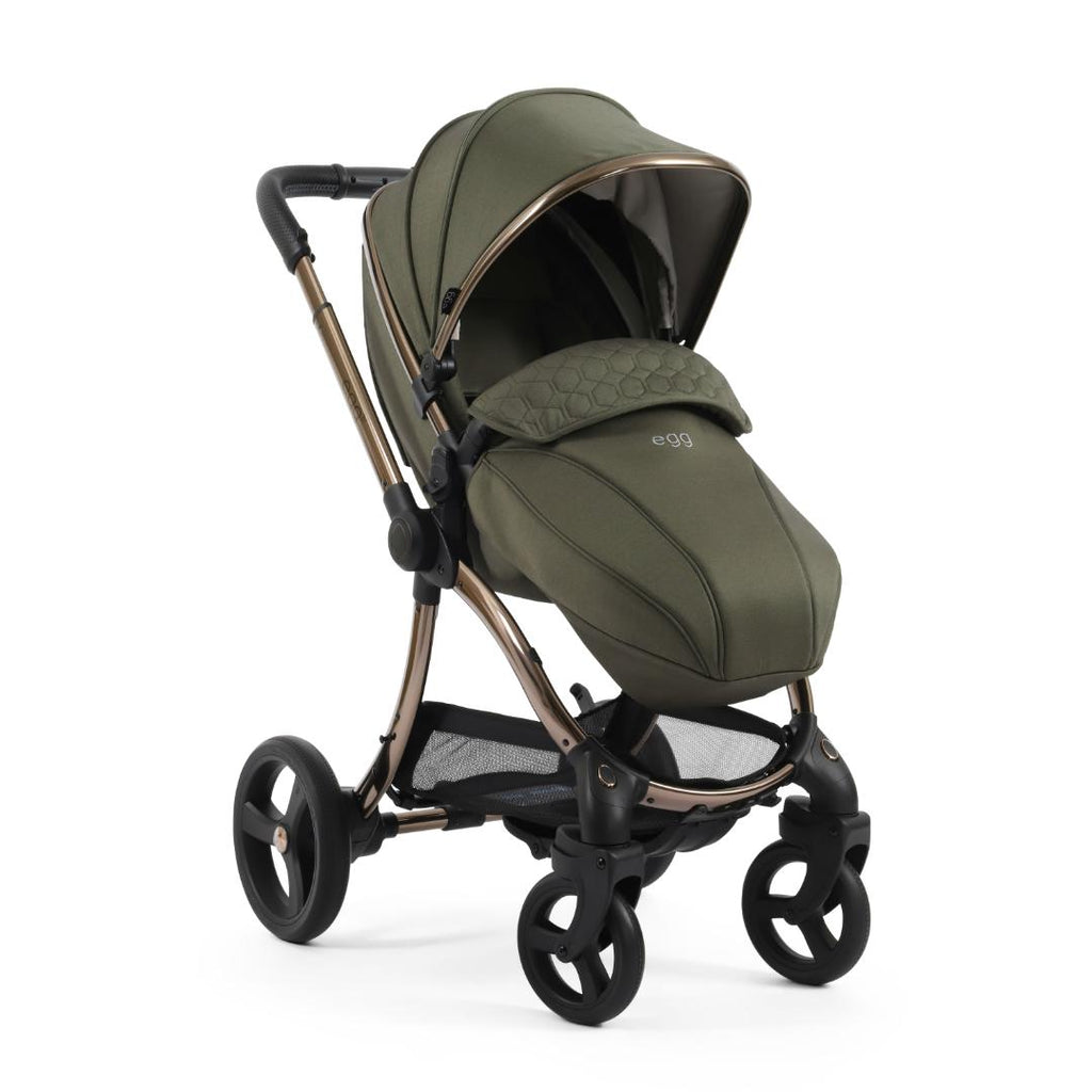 Egg3 Pushchair & Carrycot - Hunter Green