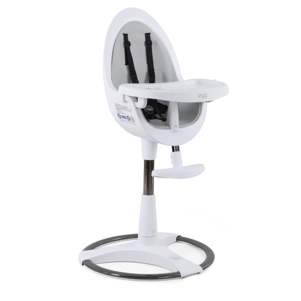 Egg Home Highchair | White with Grey