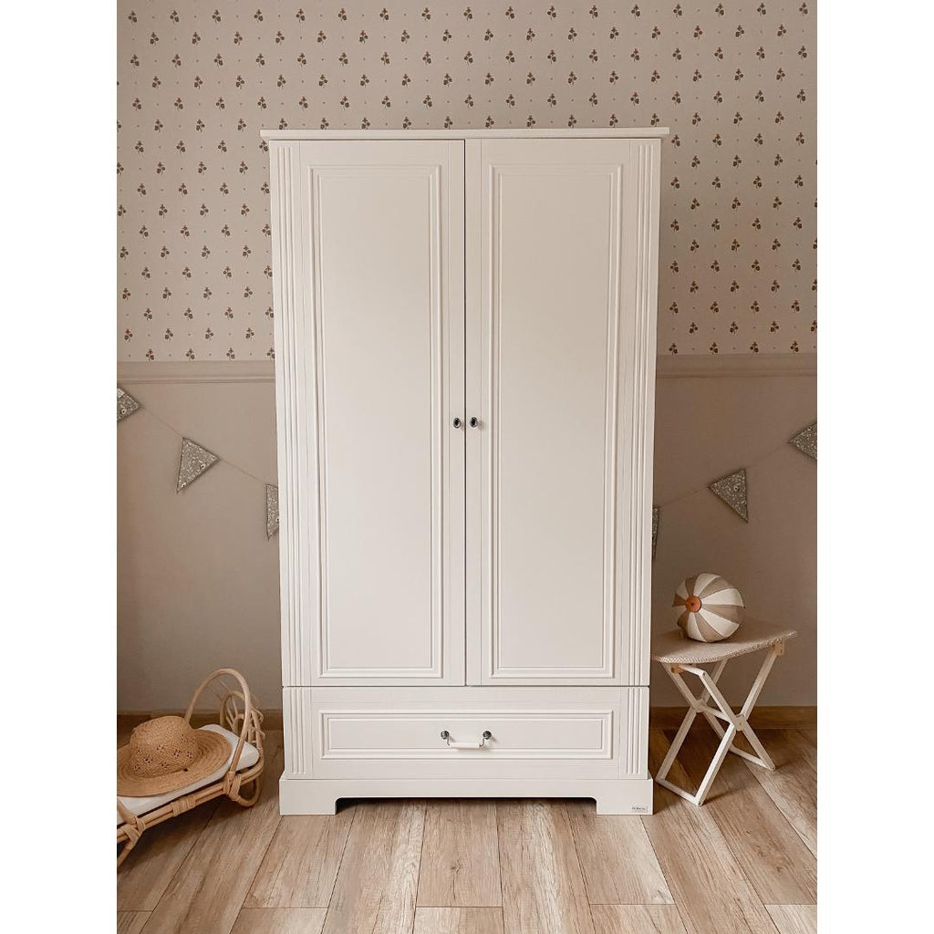 Ines 2-Door Wardrobe - Elegant White