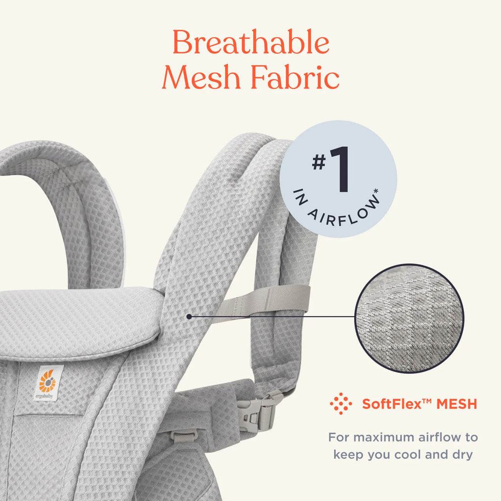 Ergobaby Omni Deluxe Mesh Carrier | Graphite Grey